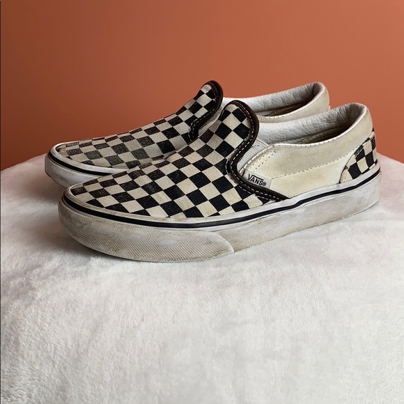 kids checkered vans